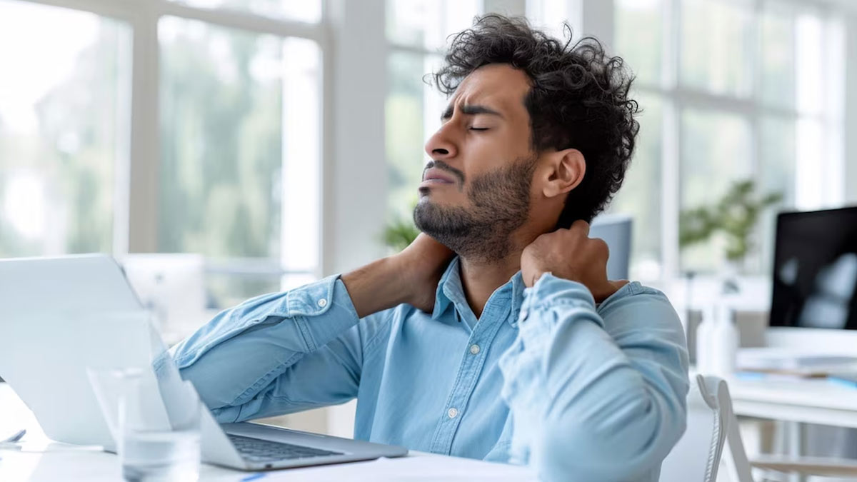 Neck Pain: Stretching Exercises You Can Practise On Desk While Working For Better Posture